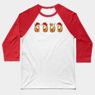 Christmas Cats with Santa Hats Baseball T-Shirt